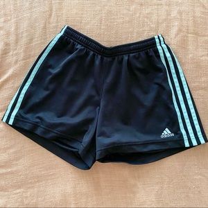 Shorts with white - blue trim, three stripes